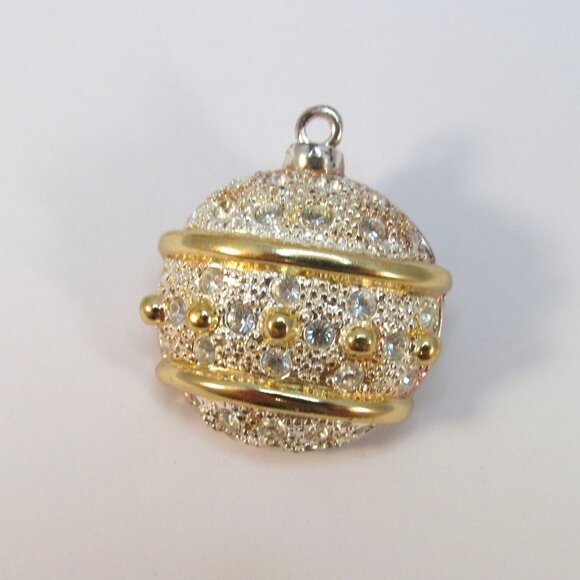 Vintage Christmas Ornament Brooch signed Roman - Picture 8 of 10